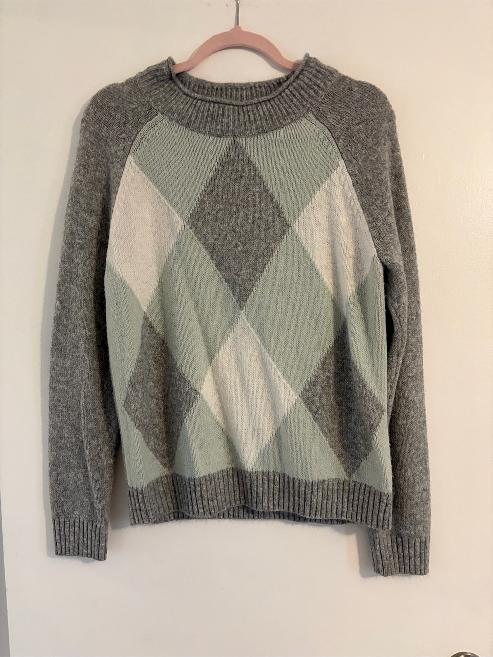 Croft and barrow medium color block Crewneck Knit Sweater